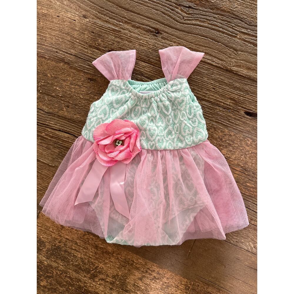 Cachcash Pink and Green Dress